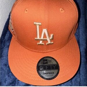 New Era Orange LA Snapback Hat